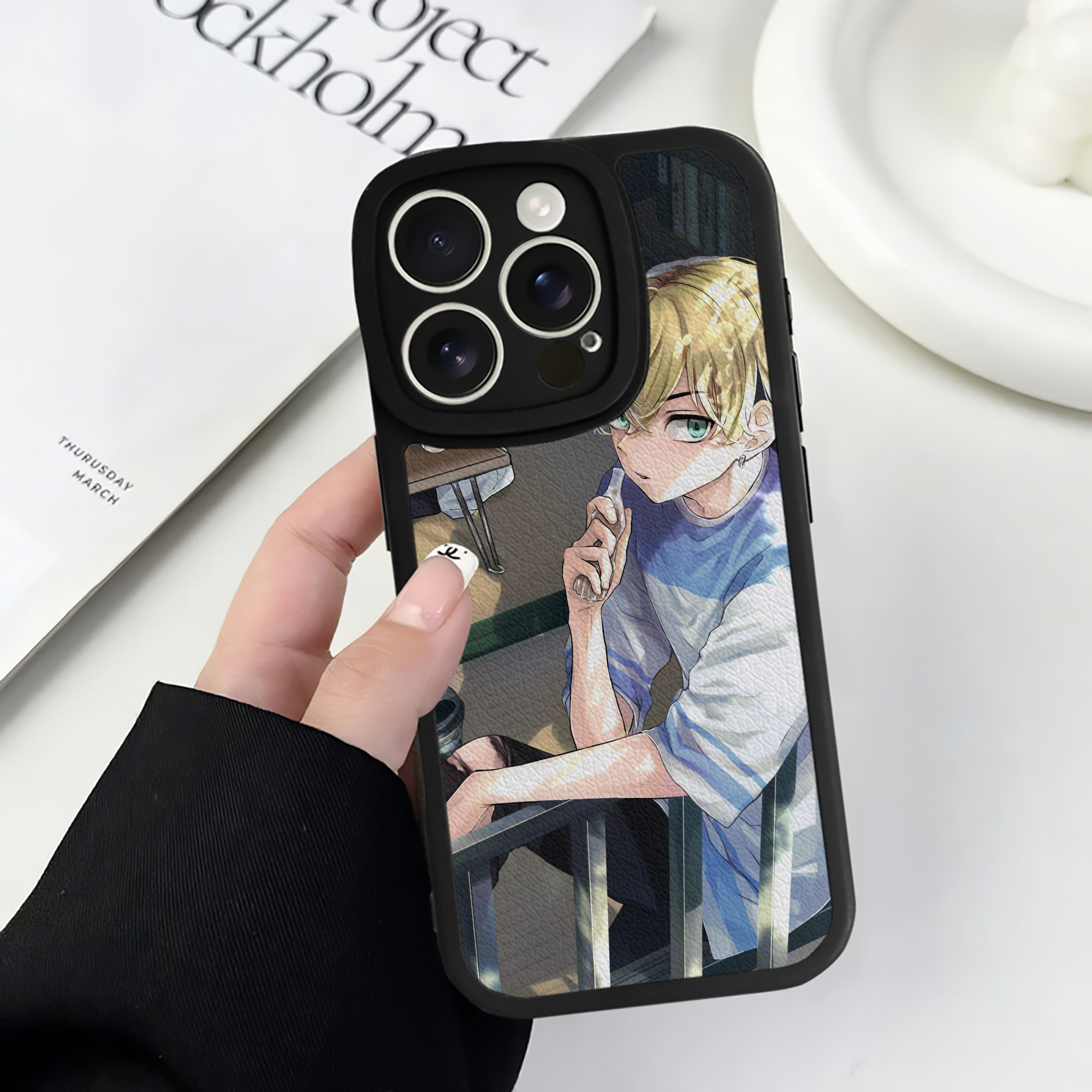 （画像用） 東京リベンジャーズ Tokyo Revengers 【iPhone 16シリーズ対応】シリコンスマホケース（レザー調） 材質：シリコン